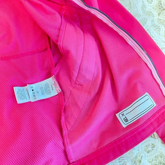 Columbia Omni Tech Pink Zip Rain Jacket Youth Girls - (14/16) Large - Picture 5 of 11